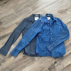 Abercrombie Button Down Striped Shirts